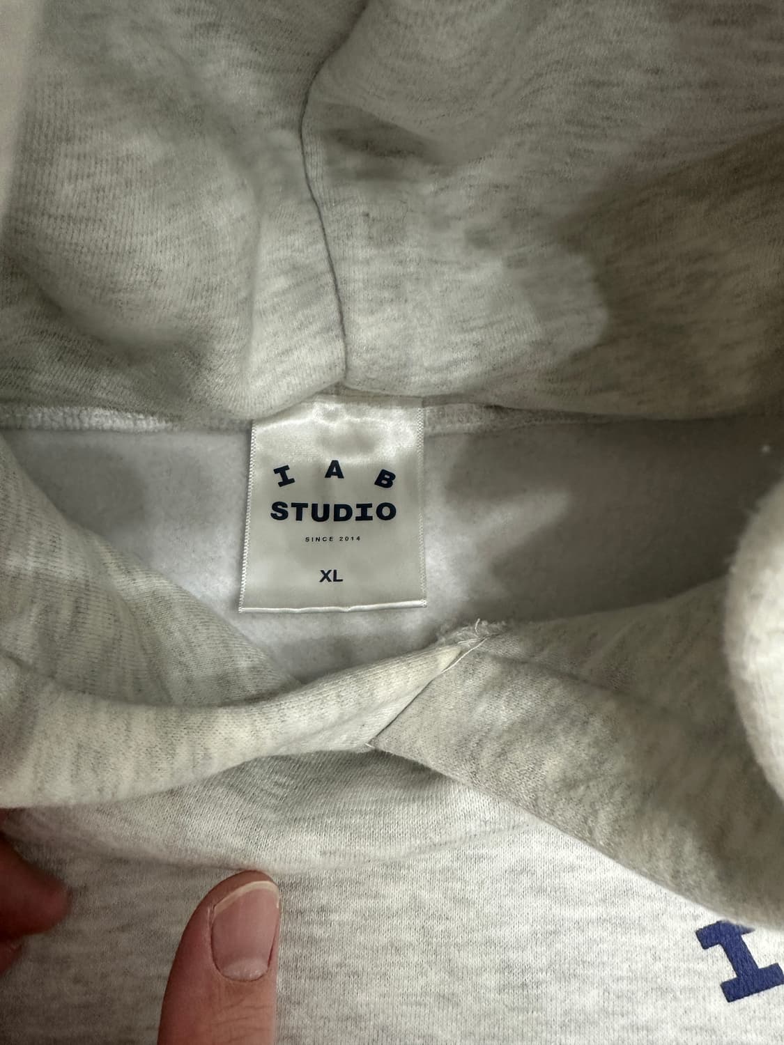 아이앱 IAB 후드티 초판 라이트그레이 XL 상품이미지2