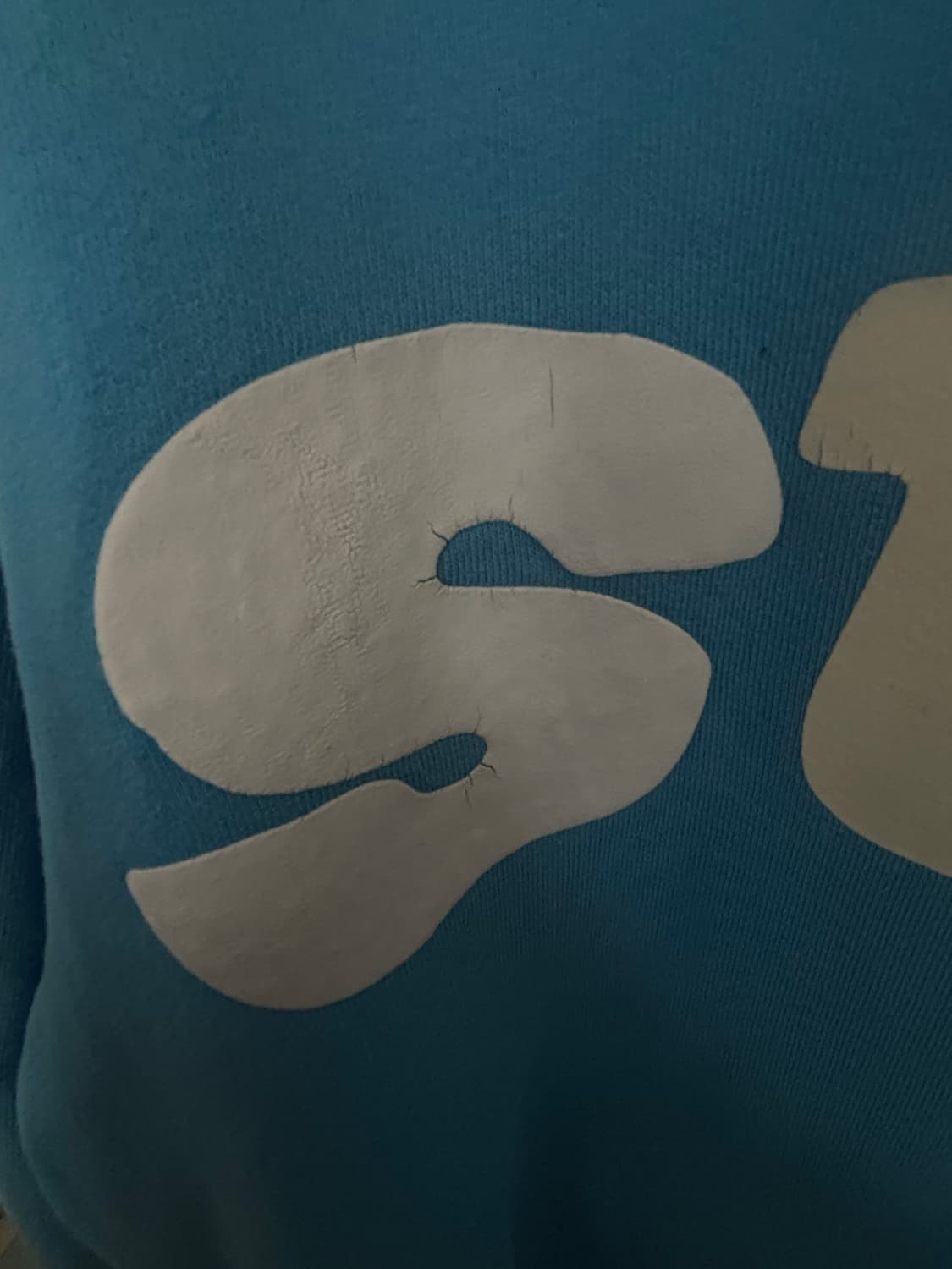 스투시 x CPFM 8볼 피그먼트 다이드 후드 블루  상품이미지2