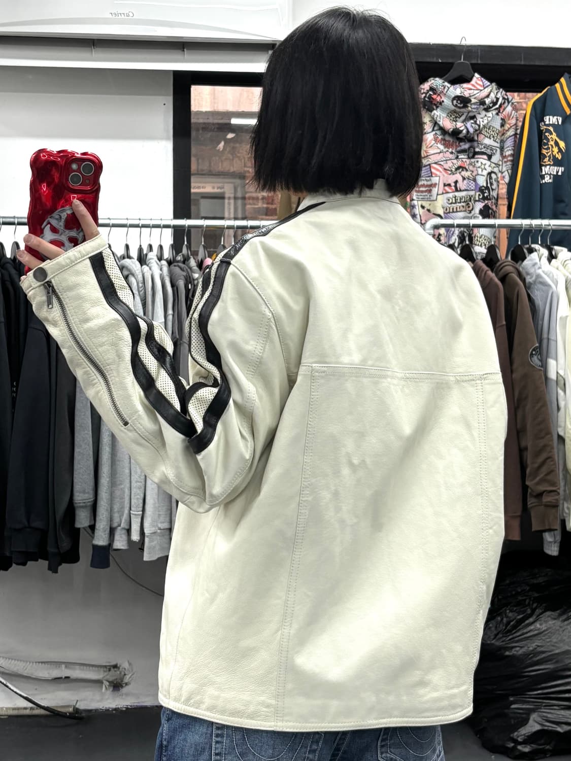 VTG Street Legal 사이드라인 레더 자켓 상품이미지5