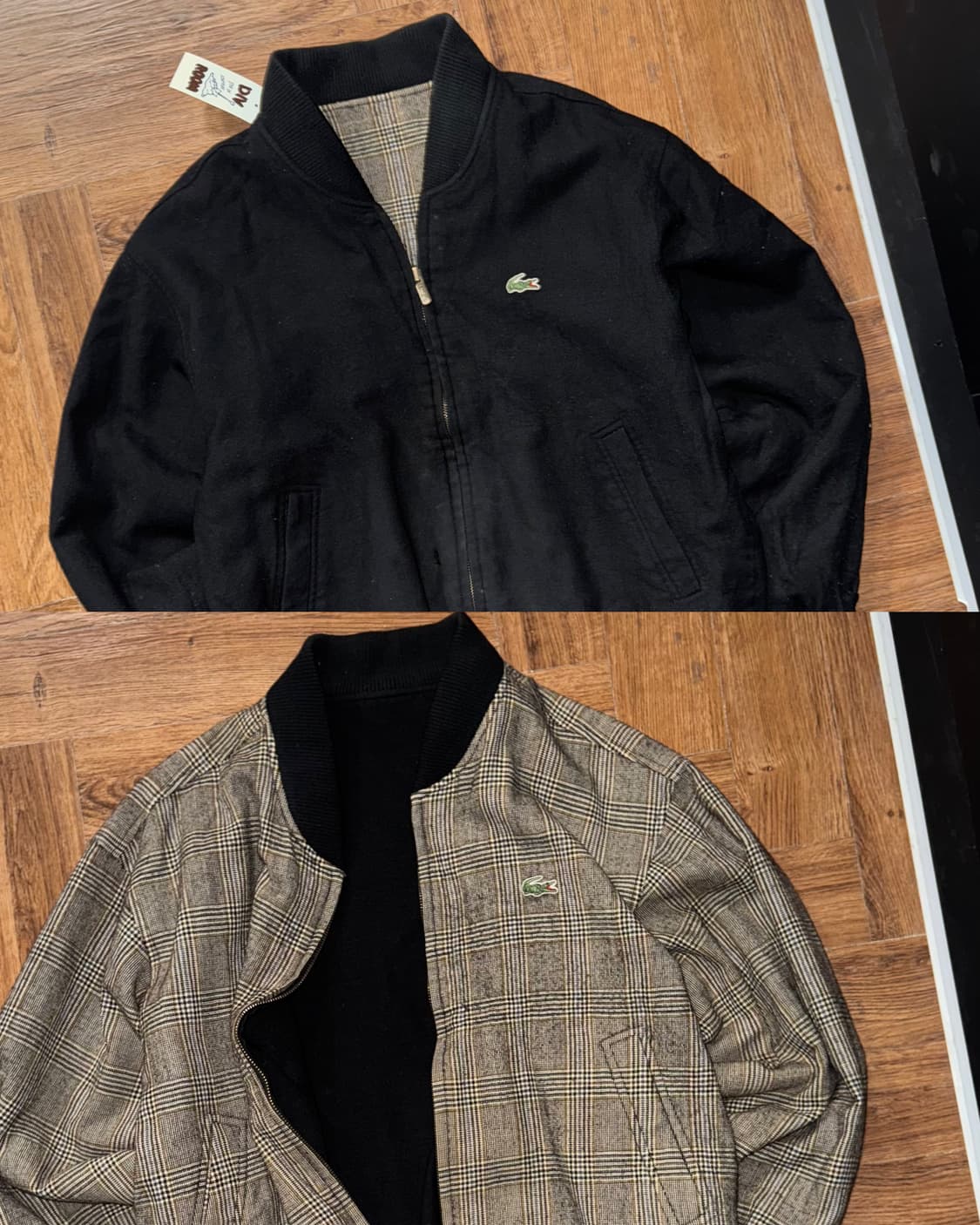 라코스테 리버시블 체크 블루종 상품이미지1