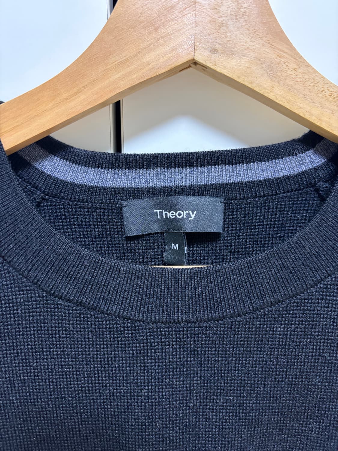 (M)띠어리 자고 니트 블랙 상품이미지2