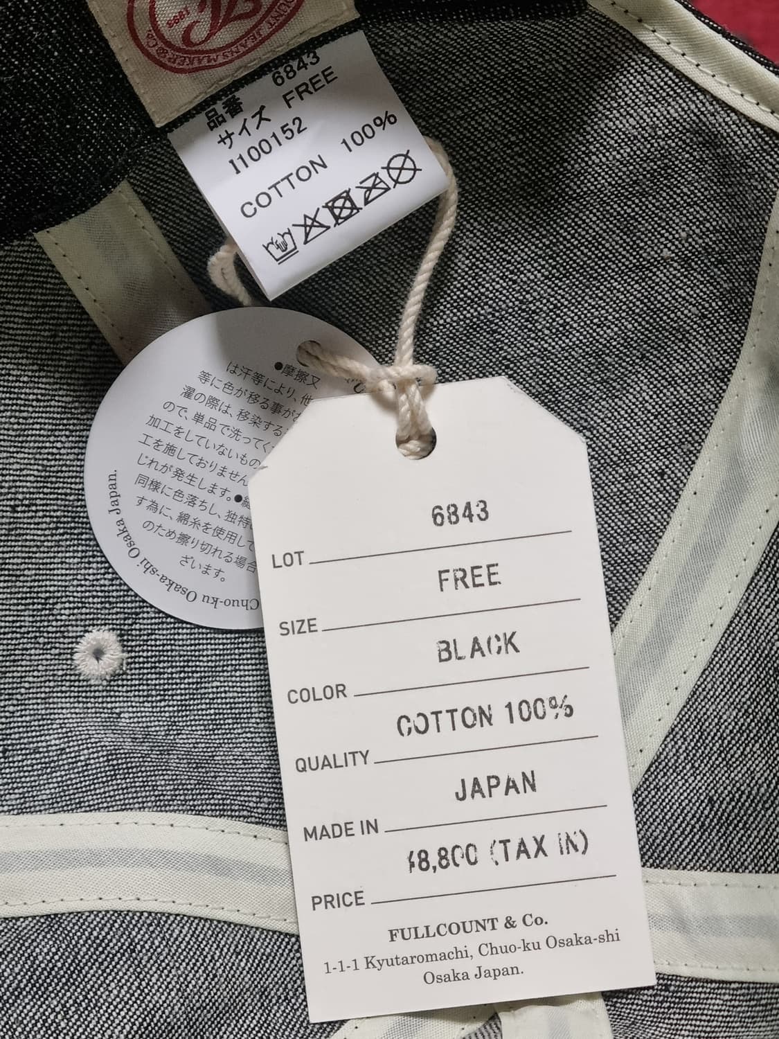 풀카운트 볼캡 블랙 상품이미지3