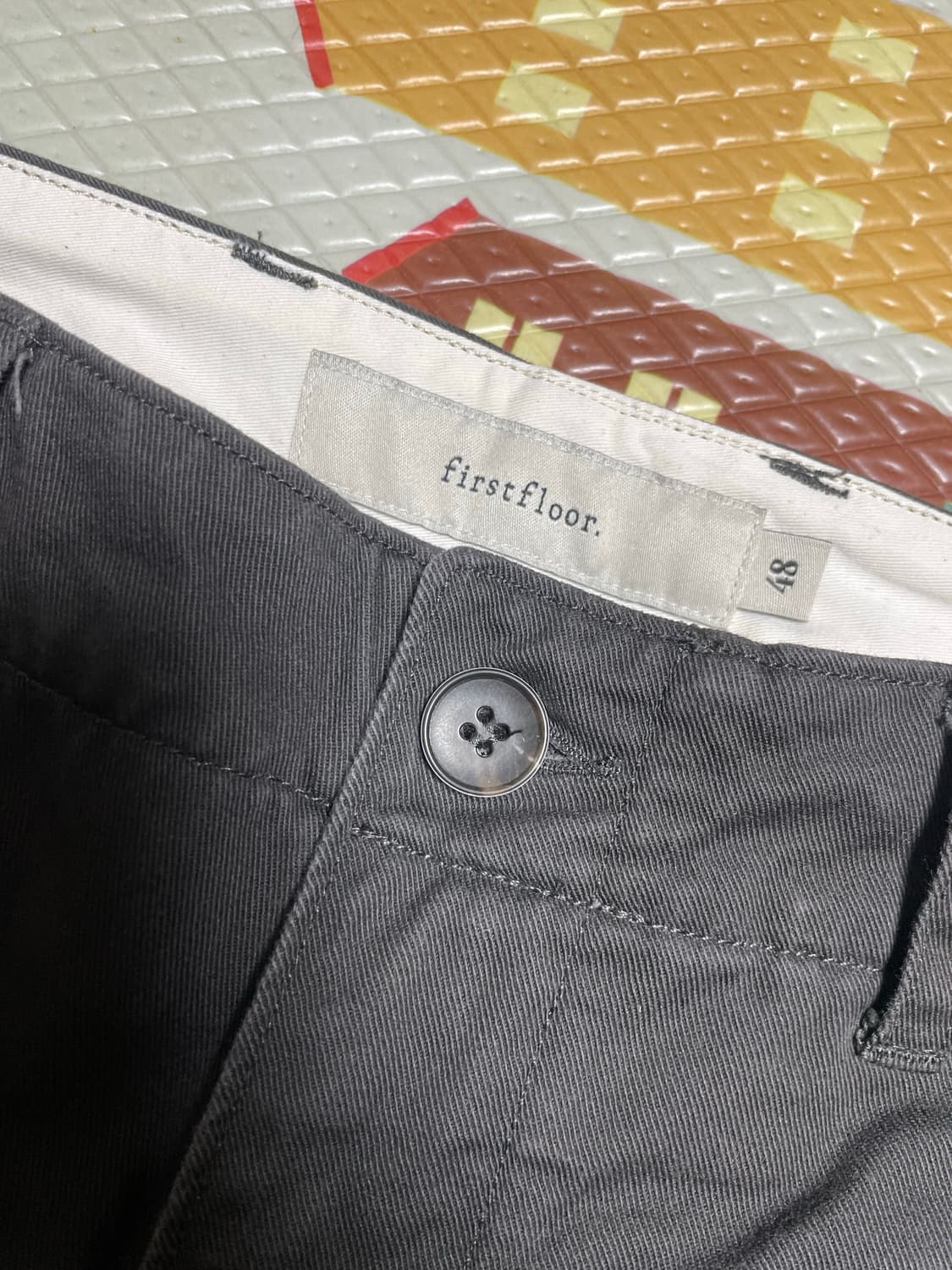 퍼스트플로어 더치노 팬츠 차콜브라운 48 롱 상품이미지2