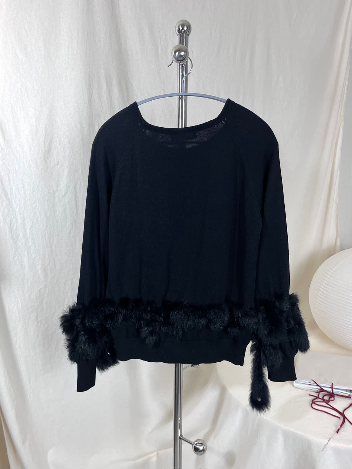 Fur-Trim Sweater 상품이미지3