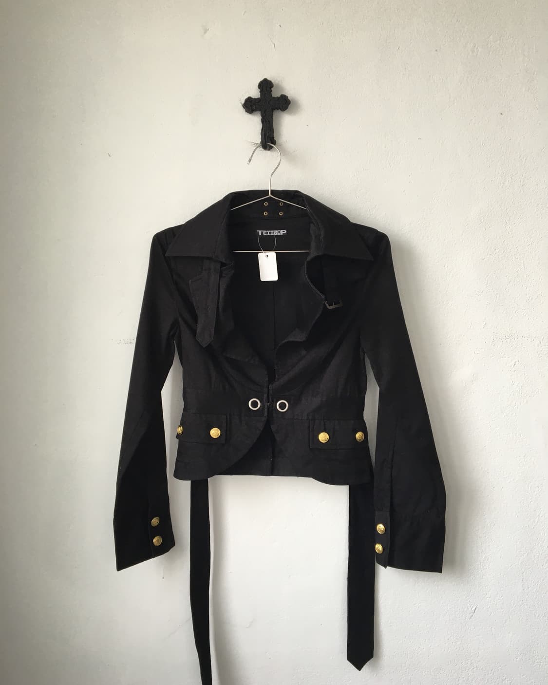 Belted slim fit jacket 상품이미지1