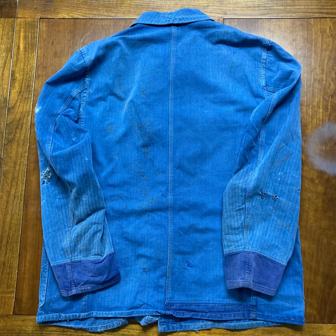 프렌치 워크자켓 hbt 원단 (70s) 상품이미지4