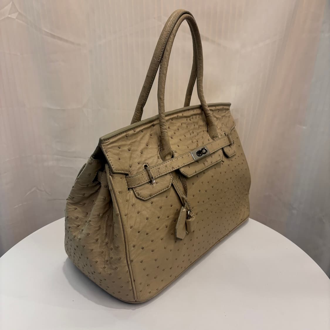 정품 진니 서울밀라노 타조가죽 벌킨백  상품이미지2