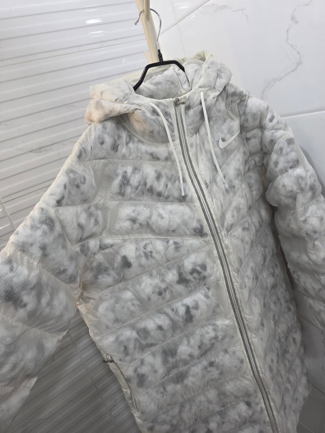 나이키 마블 에코다운 합성 필파카XL경량패딩 화이트 상품이미지5