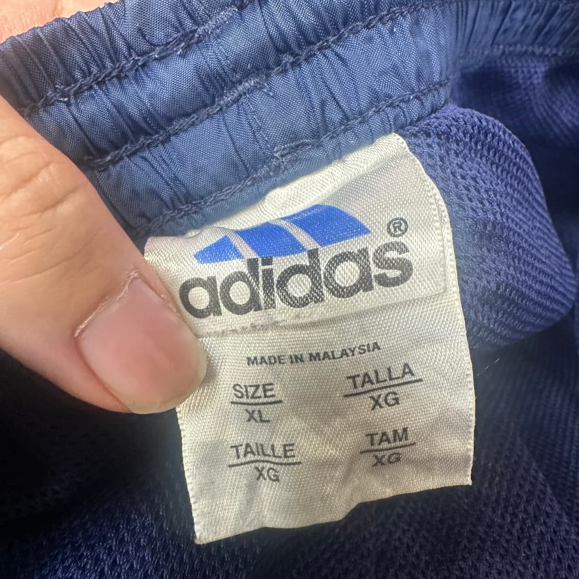 아디다스 올드스쿨 오렌지삼선 네이비와이드트랙팬츠 XL 상품이미지3