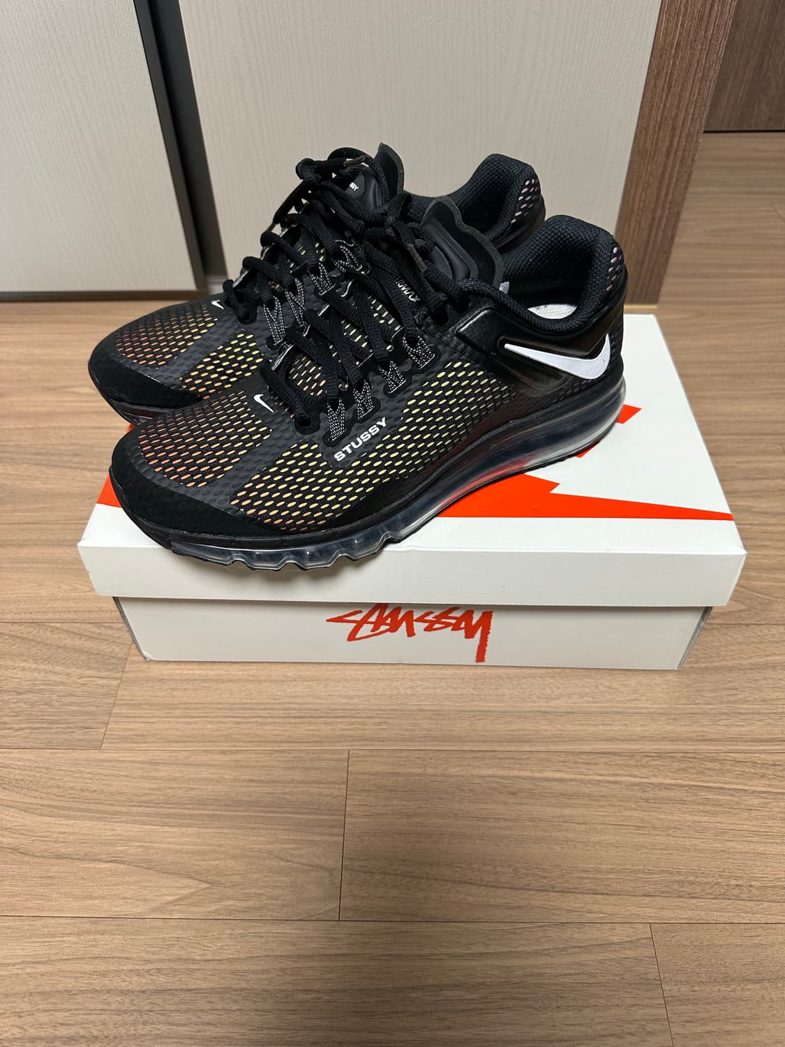 285 나이키 x 스투시 에어맥스 2013 블랙 상품이미지1