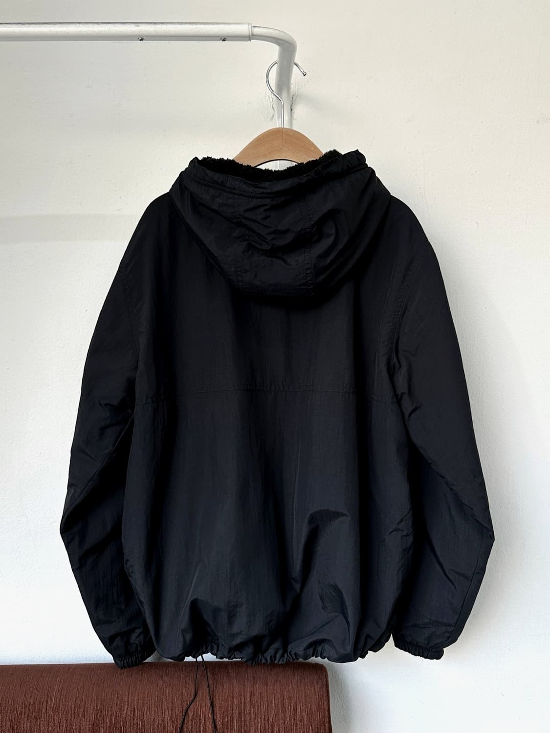 Inner fleece washed nylon utility parka 상품이미지5