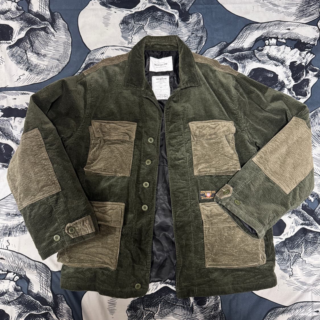 모노플로우 코듀로이 퀄팅자켓 L사이즈 상품이미지2