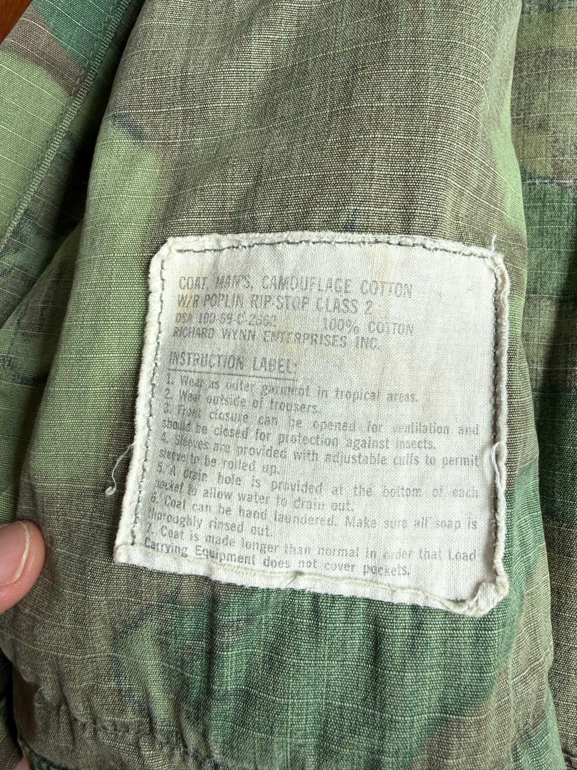 60s 오리지널 usmc 립스탑 정글퍼티그 상품이미지5