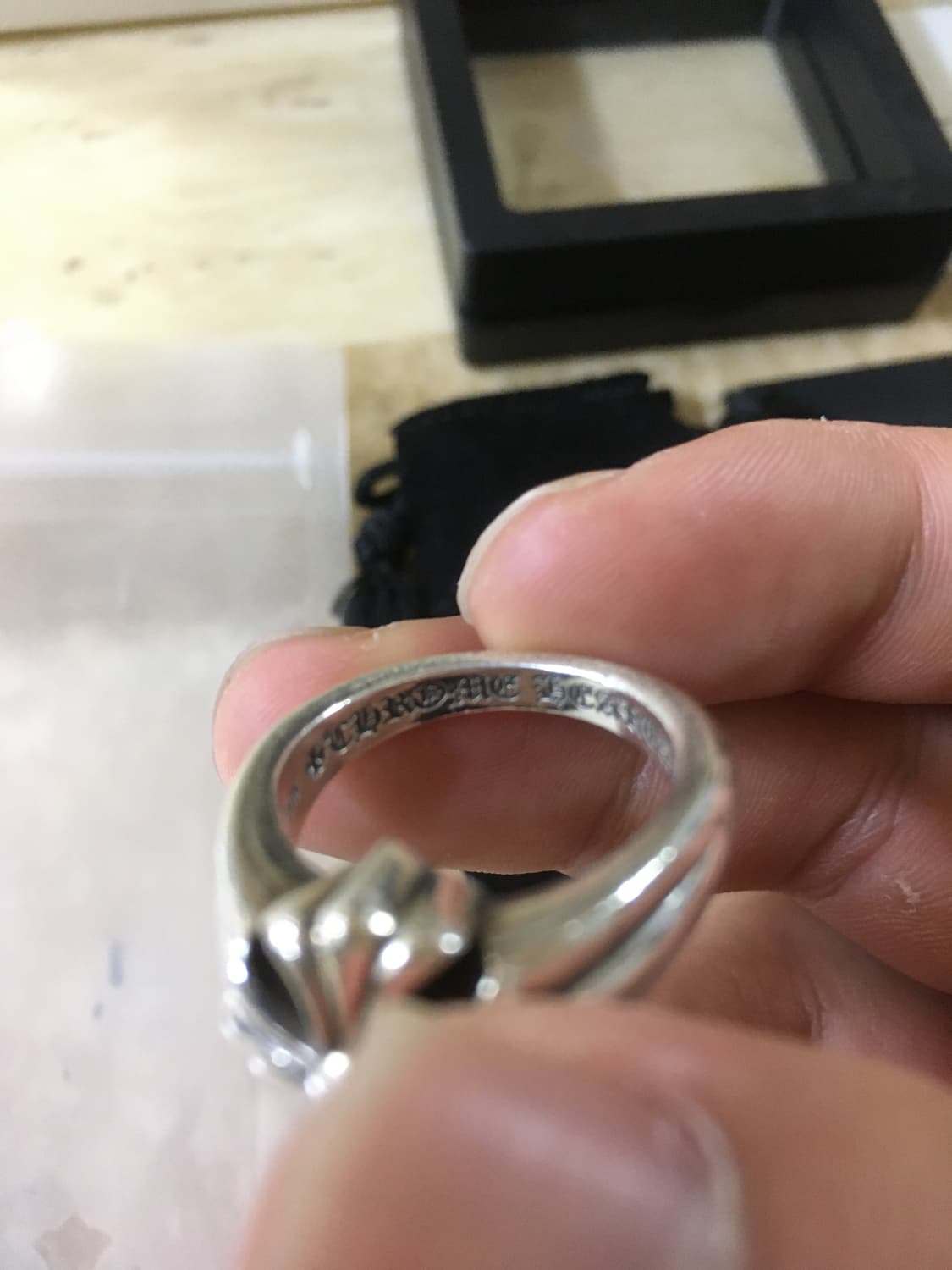 크롬하츠 ch플러스 컷아웃 링 21호 상품이미지3