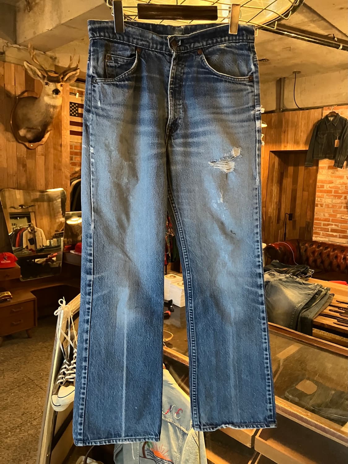 80s USA 빈티지 리바이스 517 부츠컷 데님 팬츠 상품이미지2