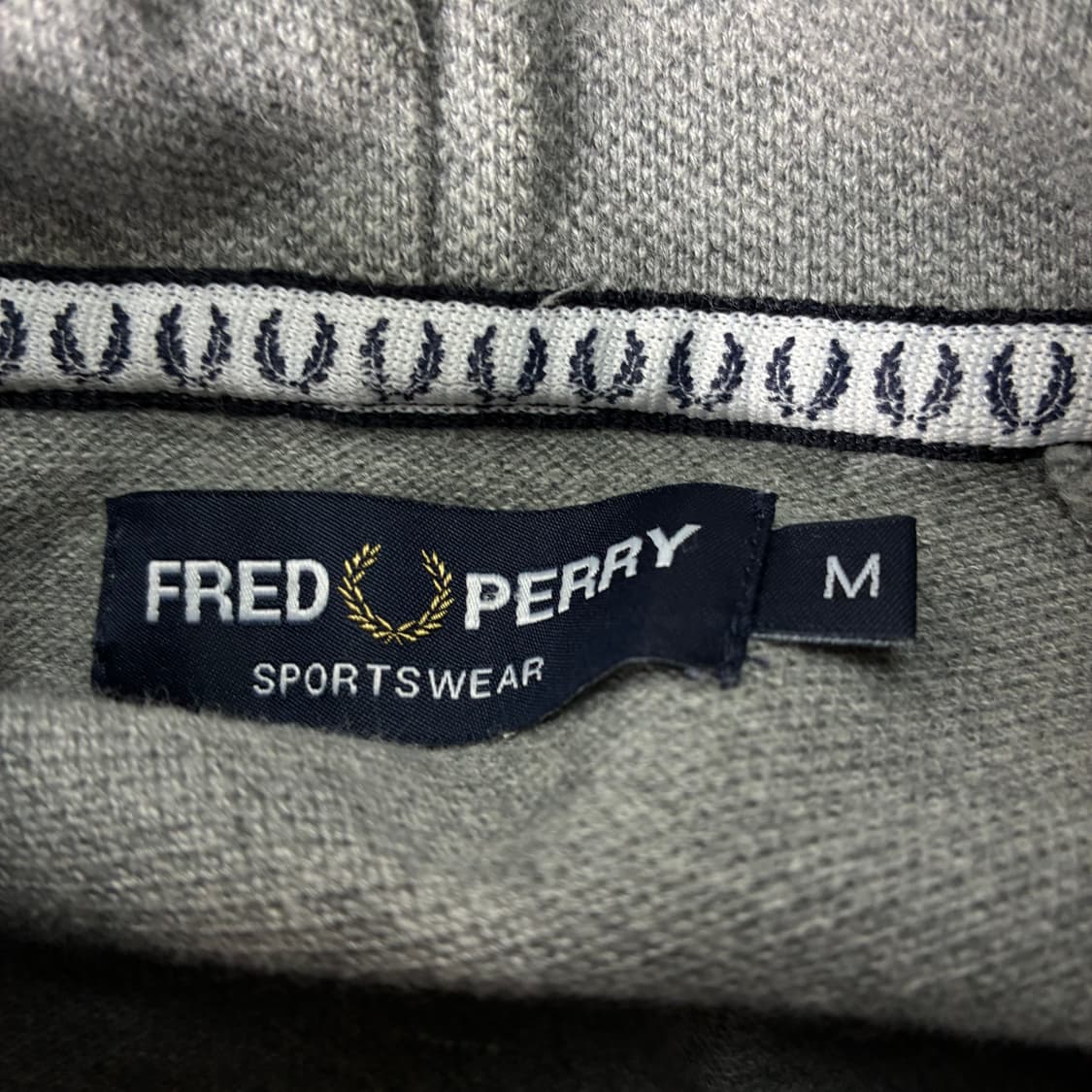 Fred perry  프레드페리 팁드 그레이 니트 후드티  상품이미지5