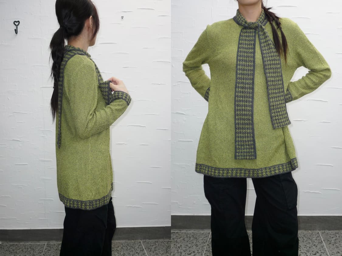 green scarf-tie knit 상품이미지3