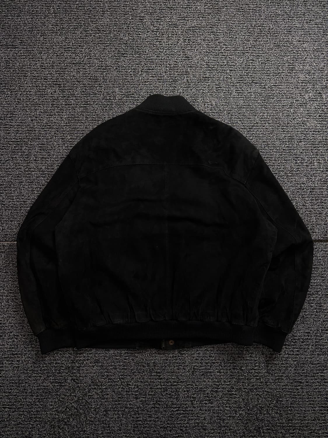 90s 아카이브 스웨이드 블랙 봄버 자켓 1937 상품이미지4