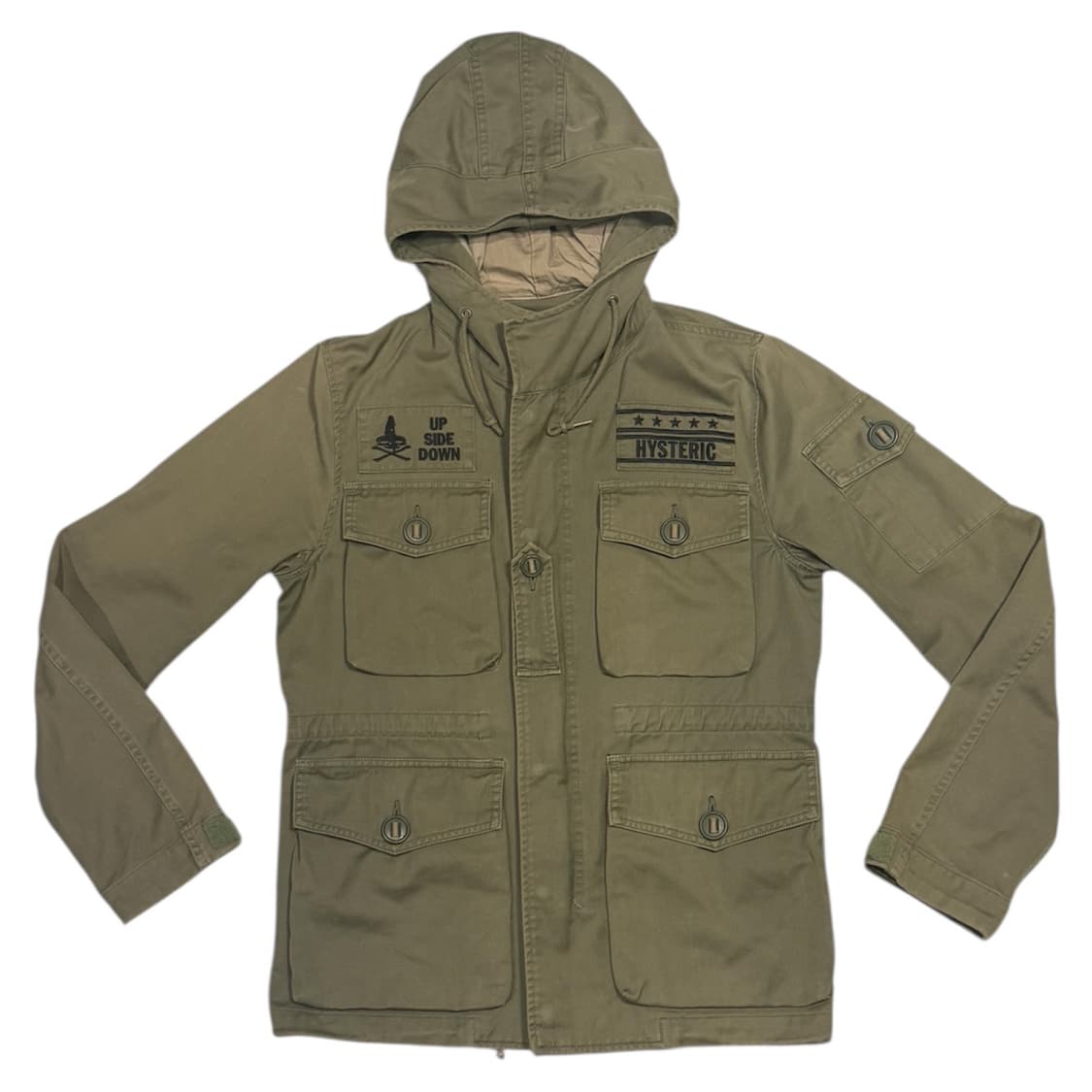 히스테릭 글래머 아카이브 M-65 복각 후드 집업 자켓 상품이미지1