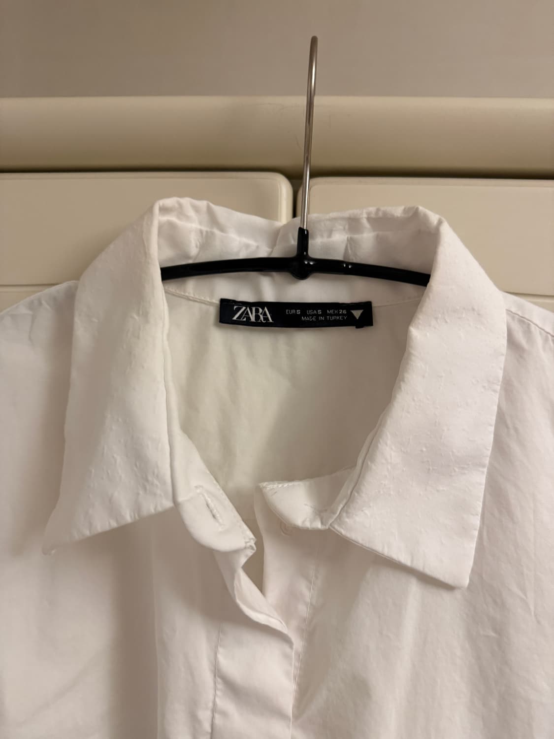 Zara 자라 크롭 화이트 셔츠 상품이미지2