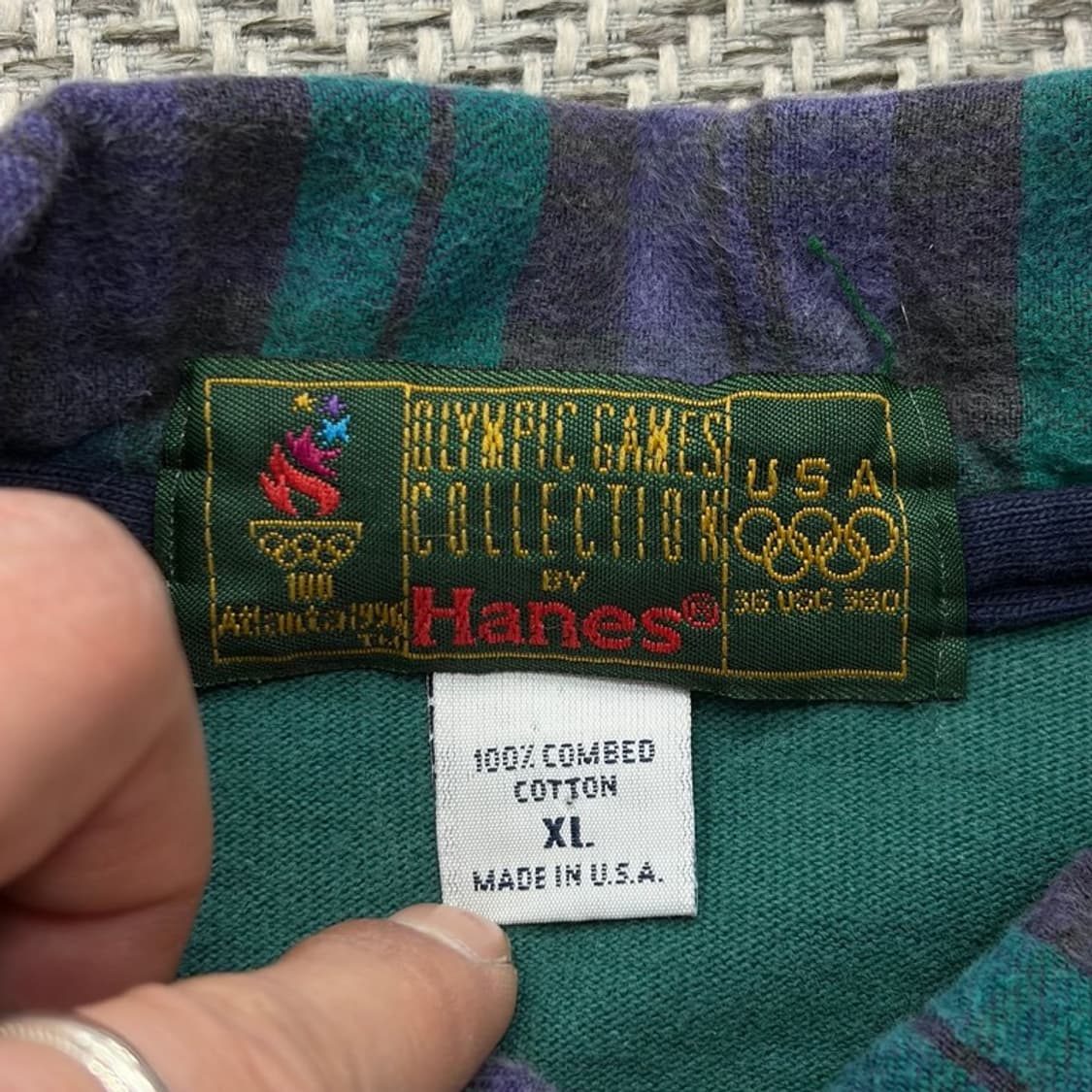 헤인즈 애틀란타 1996 럭비 티셔츠 v2241 상품이미지6