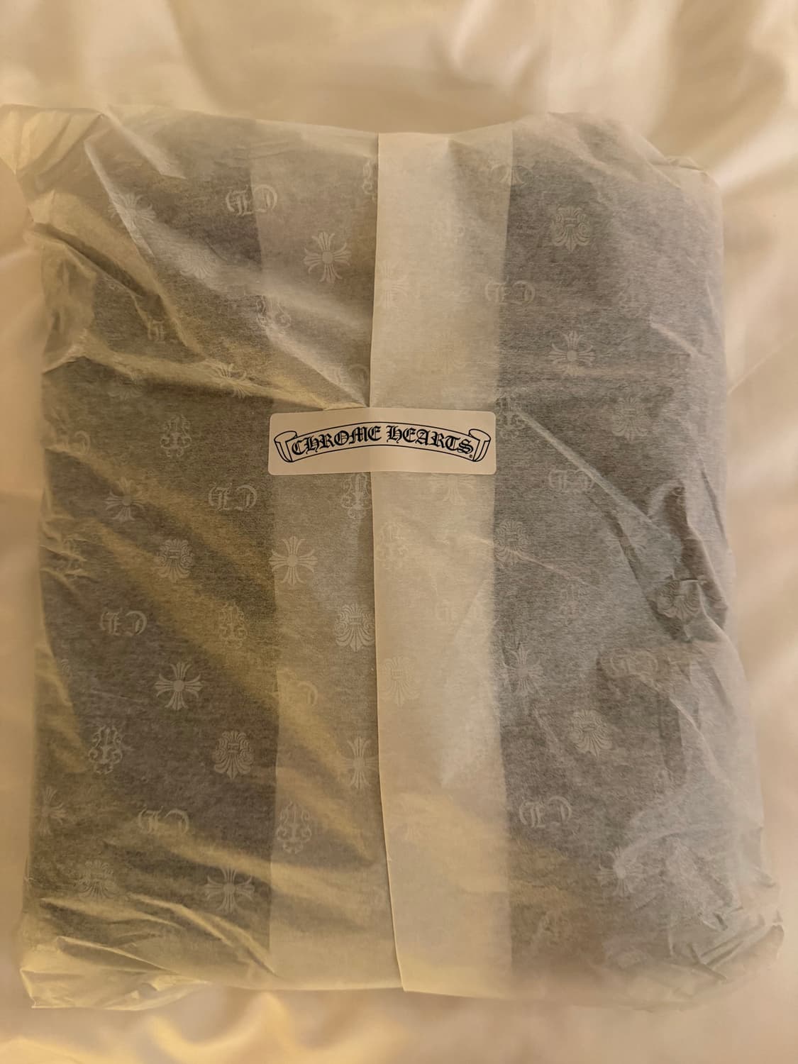 크롬하츠 세메터리 크로스 레더 후드집업 L 새상품 상품이미지5