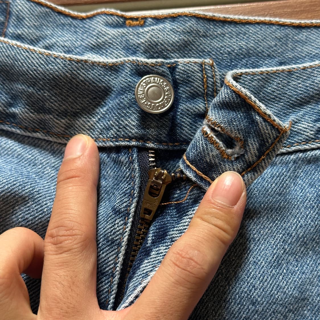 00’s Levi’s 550 usa denim shorts 상품이미지4