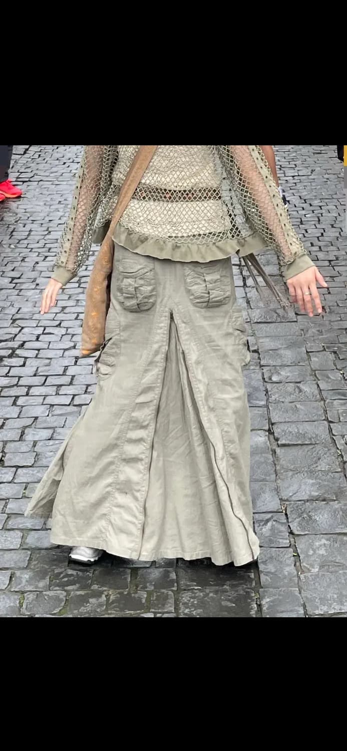 빈티지 카고 지퍼 스커트 상품이미지3