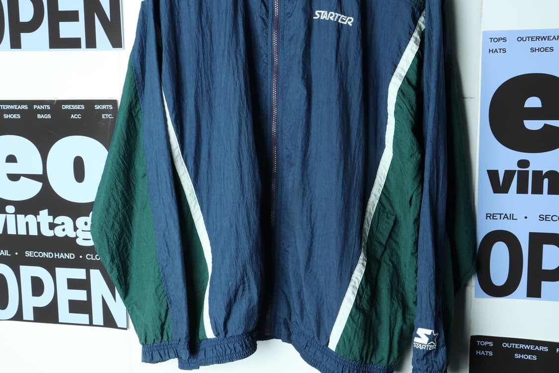 (XL-4XL) 스타터 집업 바람막이 점퍼자켓 90s 년대-H30530 상품이미지9