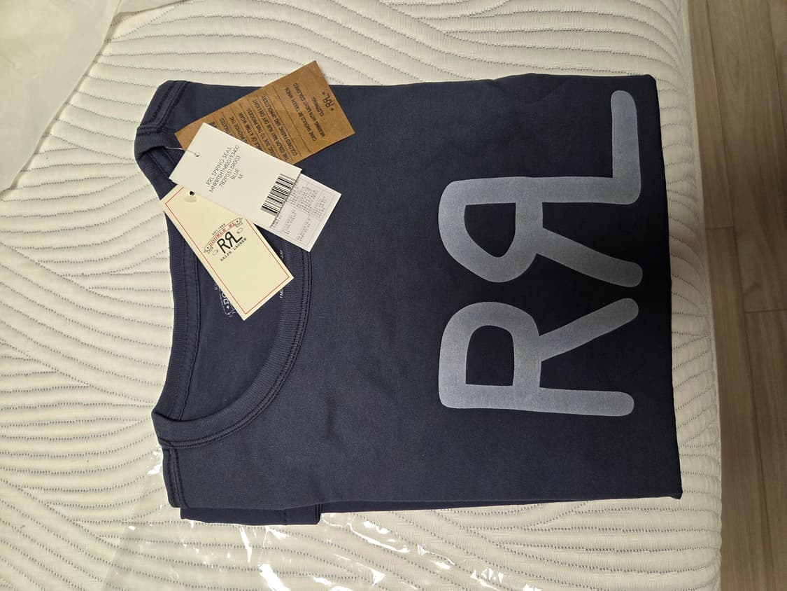RRL 더블알엘 로고 저지 반팔 티셔츠 M (새제품) 상품이미지1