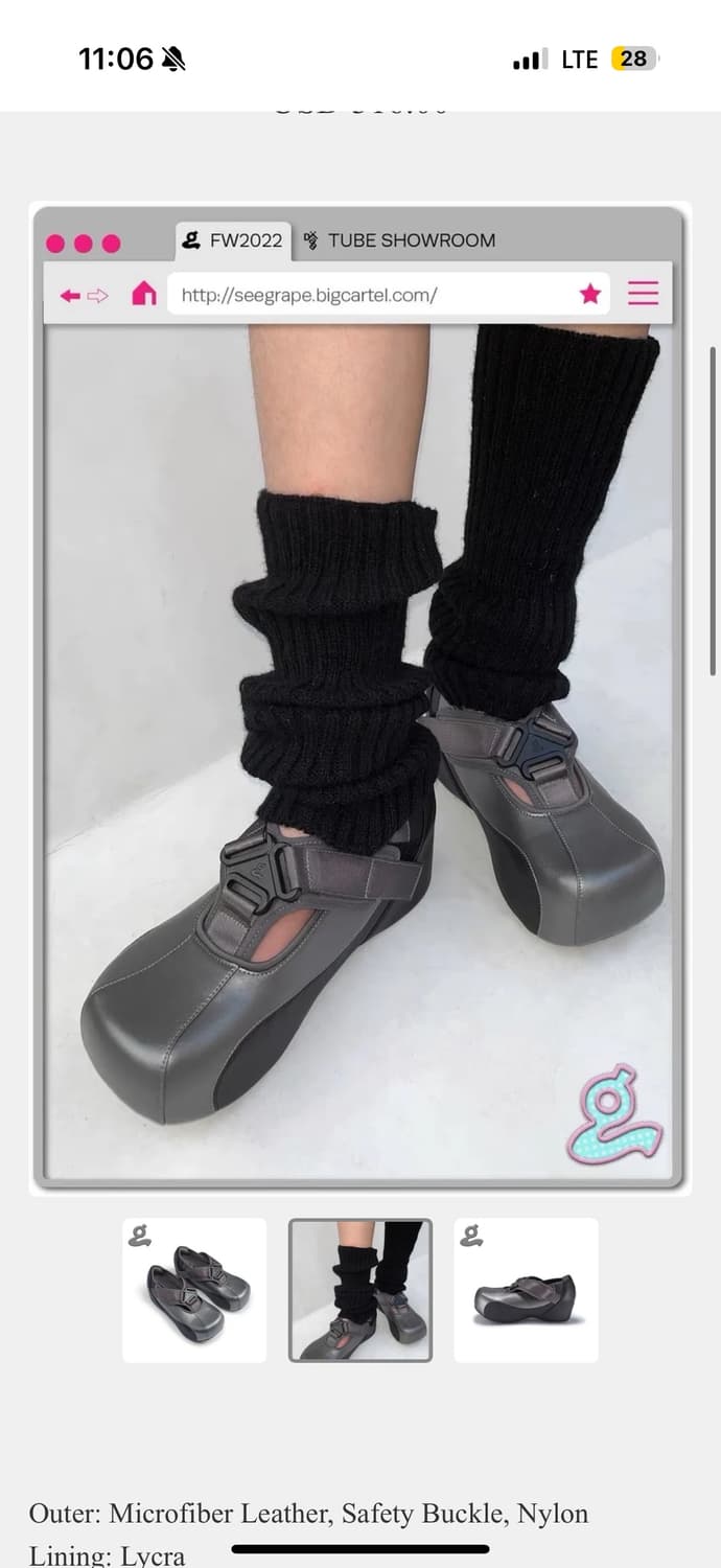 그레이프 Black Sport Spliced Platform Shoes 상품이미지2