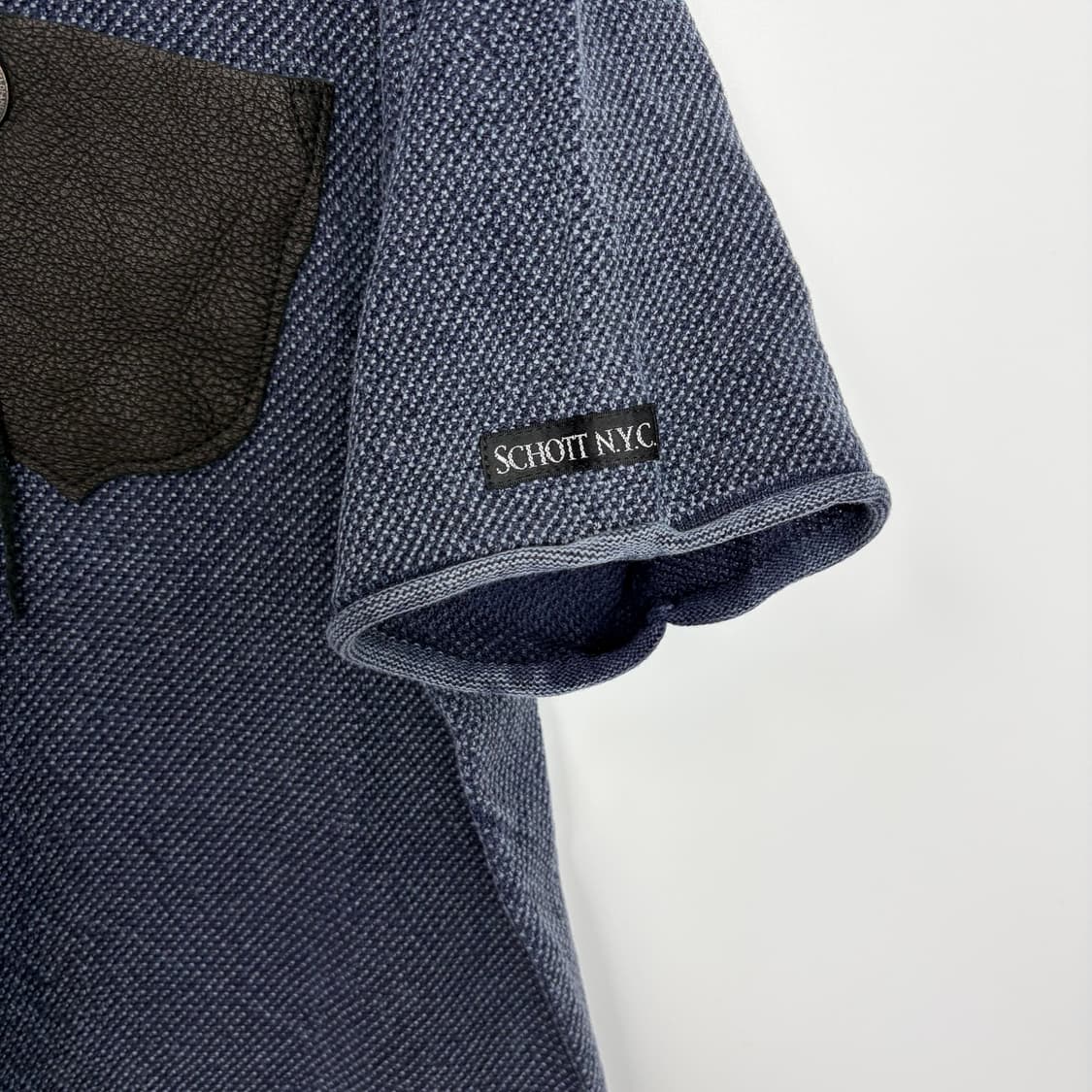 Schott 쇼트 레더 포켓 콘초 반팔 티셔츠 상품이미지4