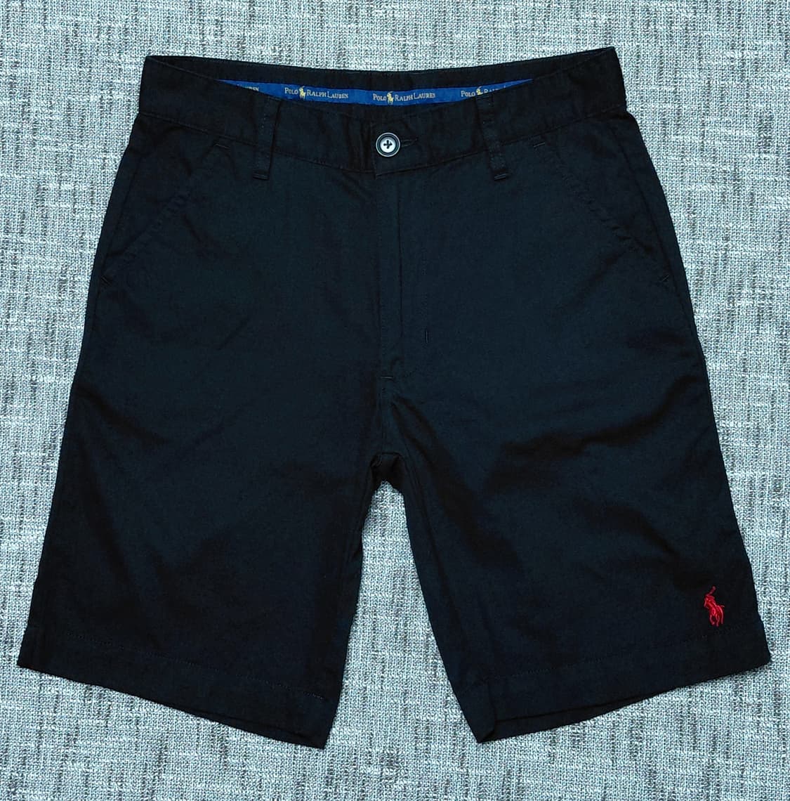 [M] POLO RALPH LAUREN 블랙 코튼 치노 쇼츠 상품이미지1