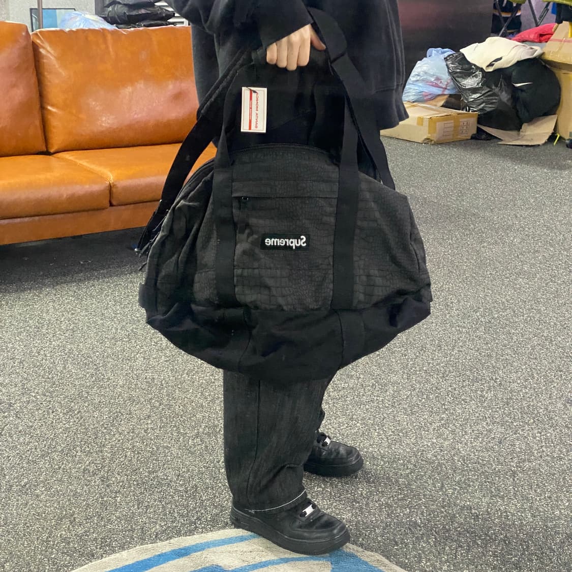 슈프림 블랙패턴 멀티 더플백 B3306 상품이미지1