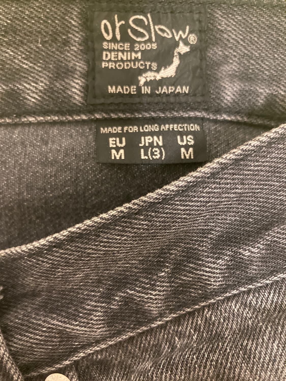 오어슬로우 105 블랙데님 스톤 상품이미지3