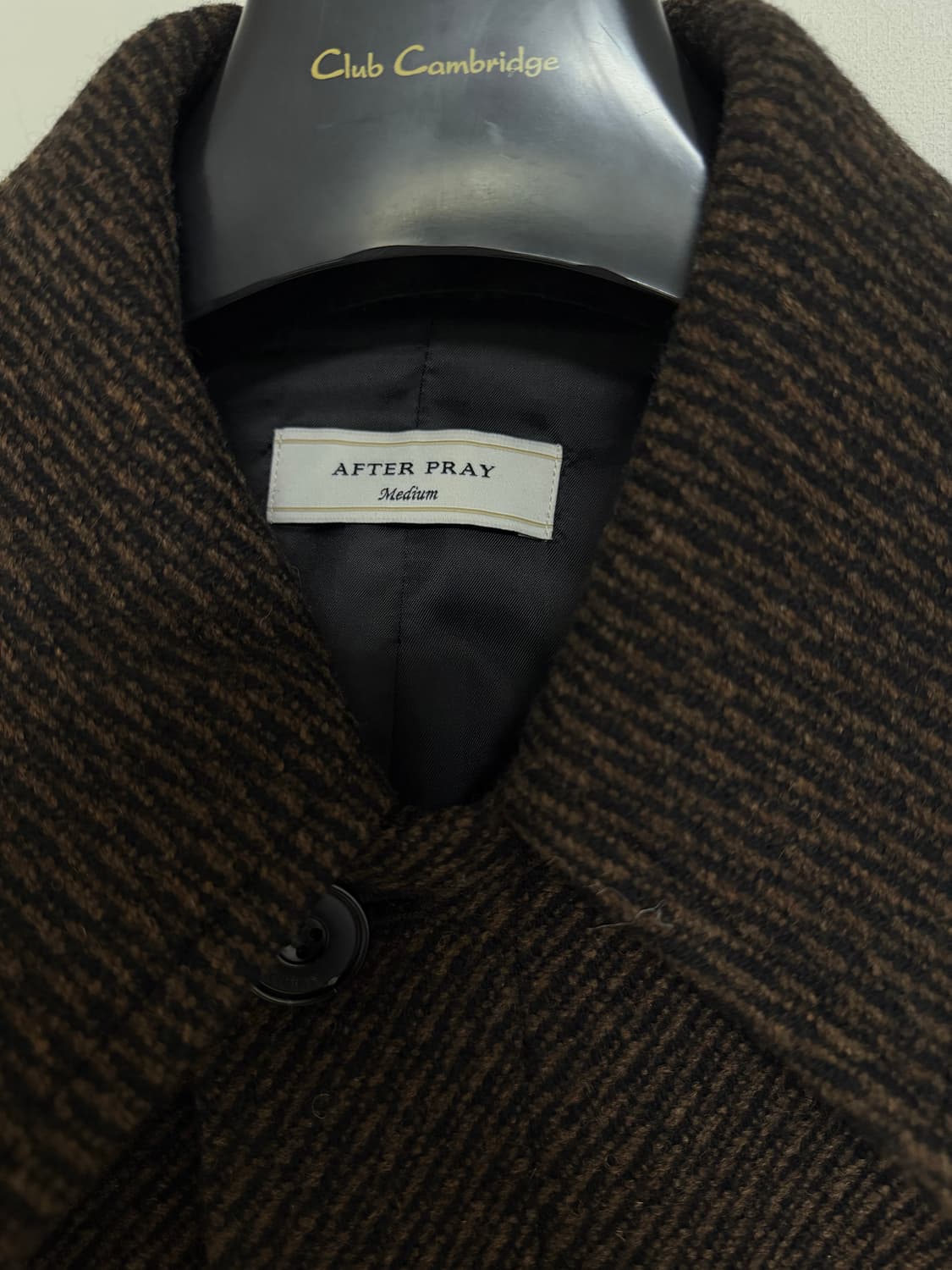 애프터프레이 브라운 체크 코트 상품이미지4