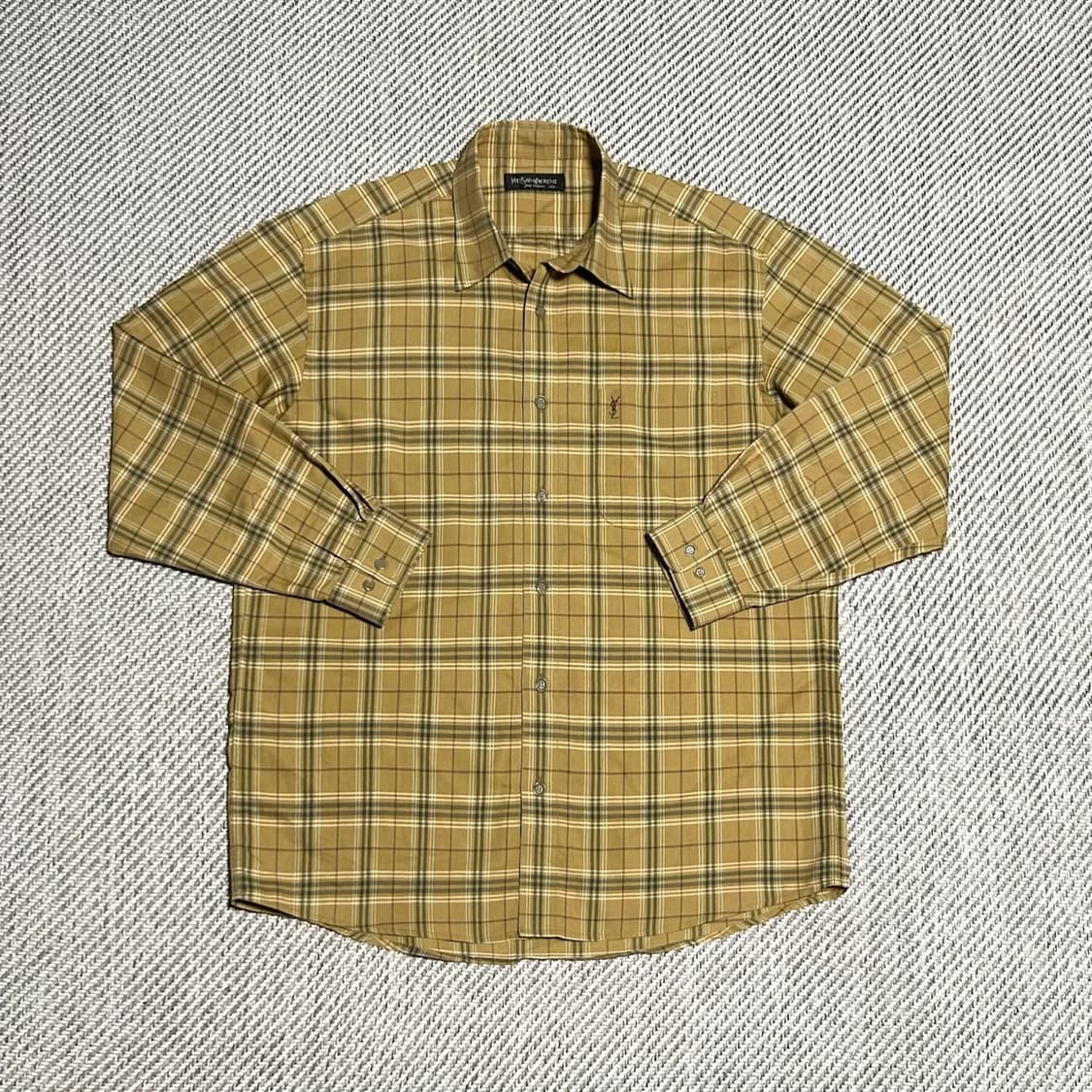 [XL] YSL 입생로랑 빈티지 체크셔츠 상품이미지1