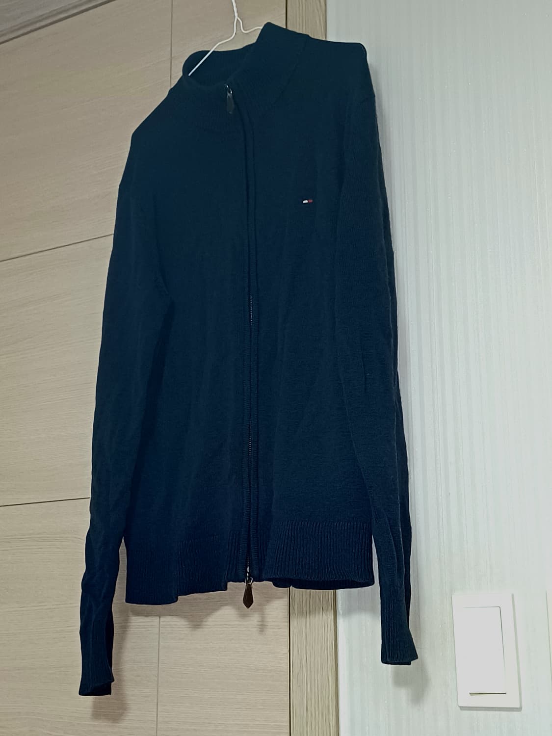 타미힐피거 니트 집업 네이비 남색 상품이미지1