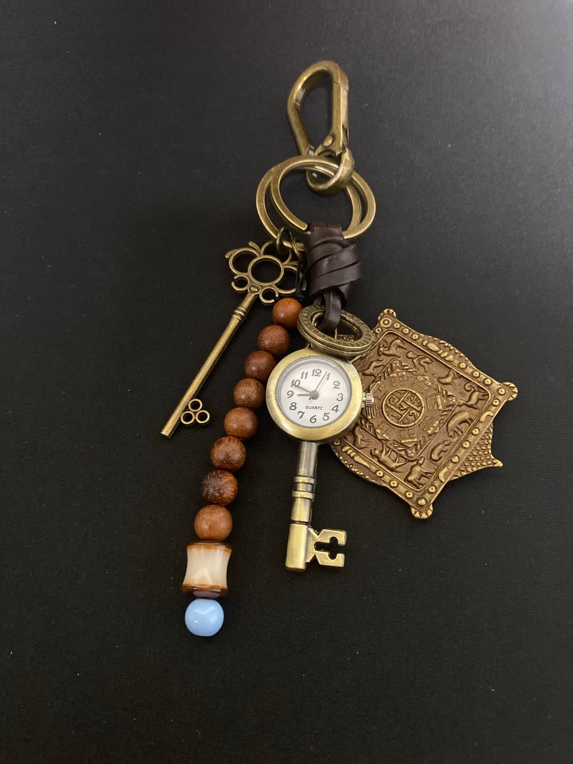 브론즈 행운 부적 타임 키링 상품이미지2