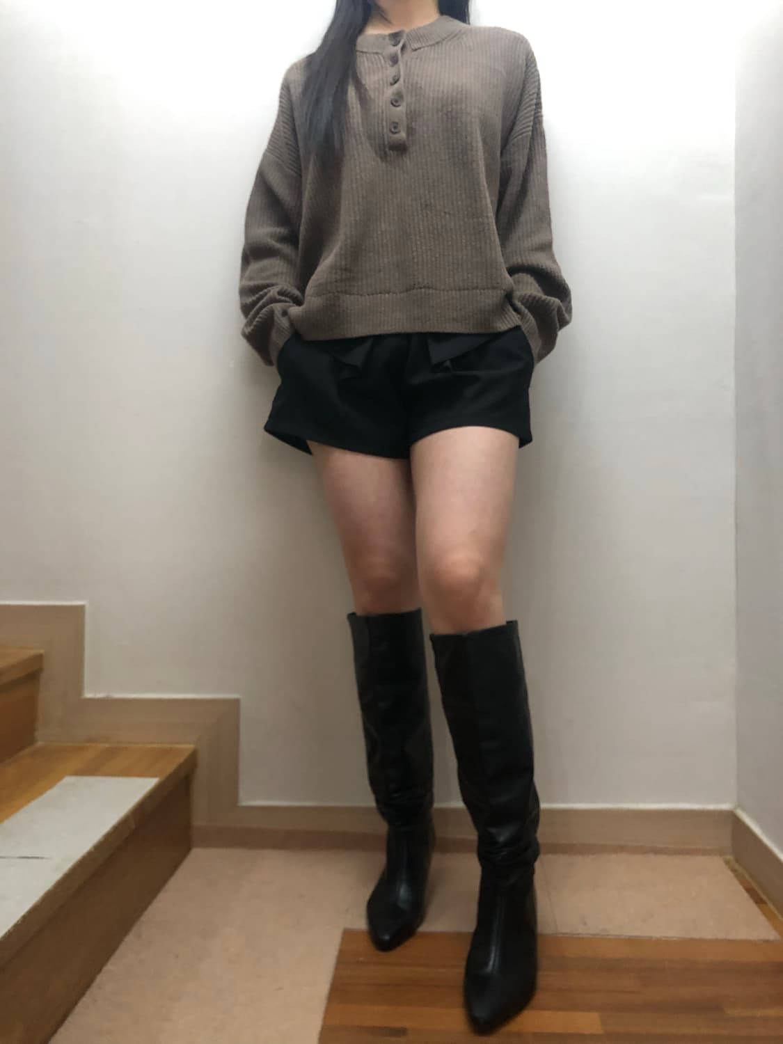 빈티지 블랙 리본 쇼츠 상품이미지5