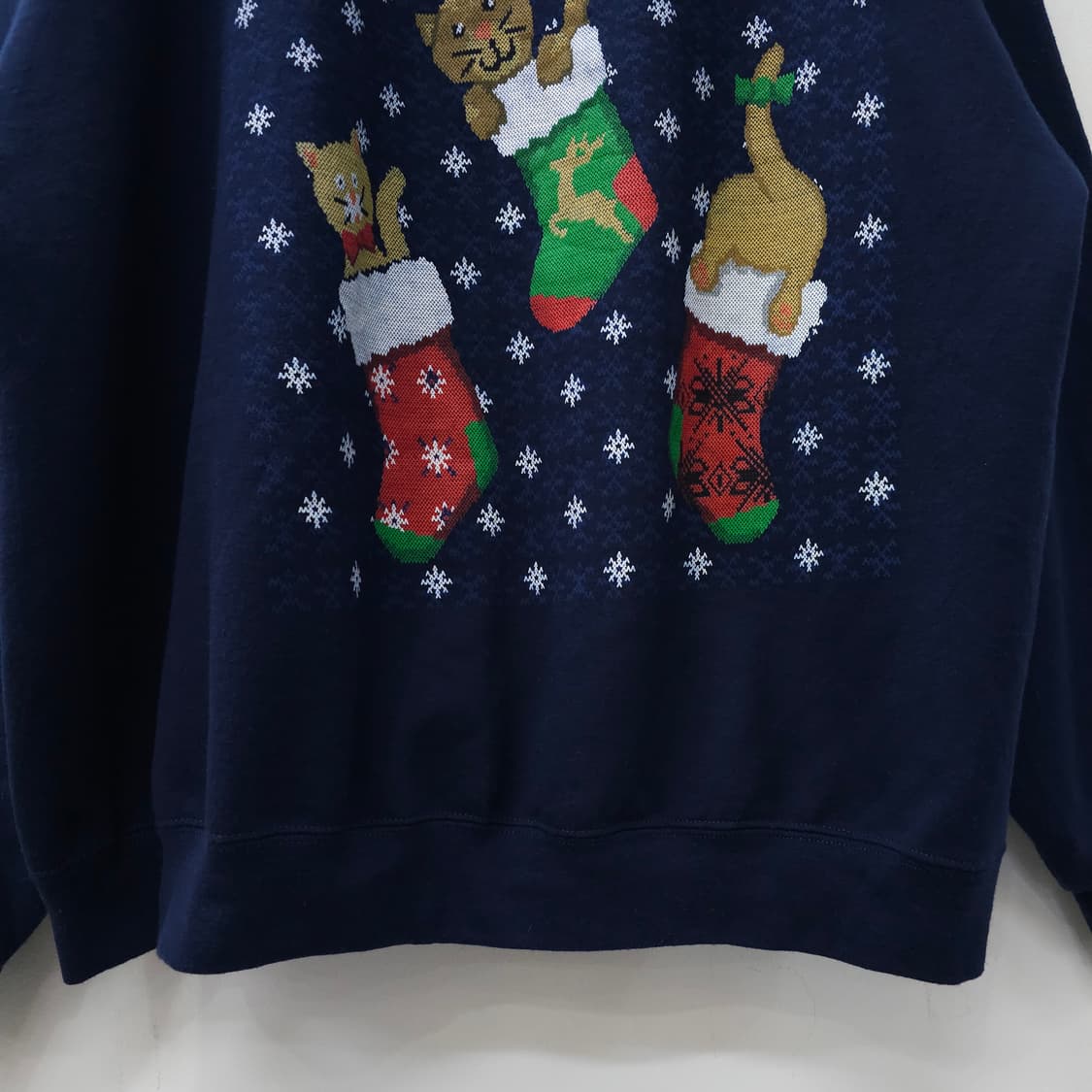 JERZEES 크리스마스 냥이 스웻셔츠 기모 상품이미지3