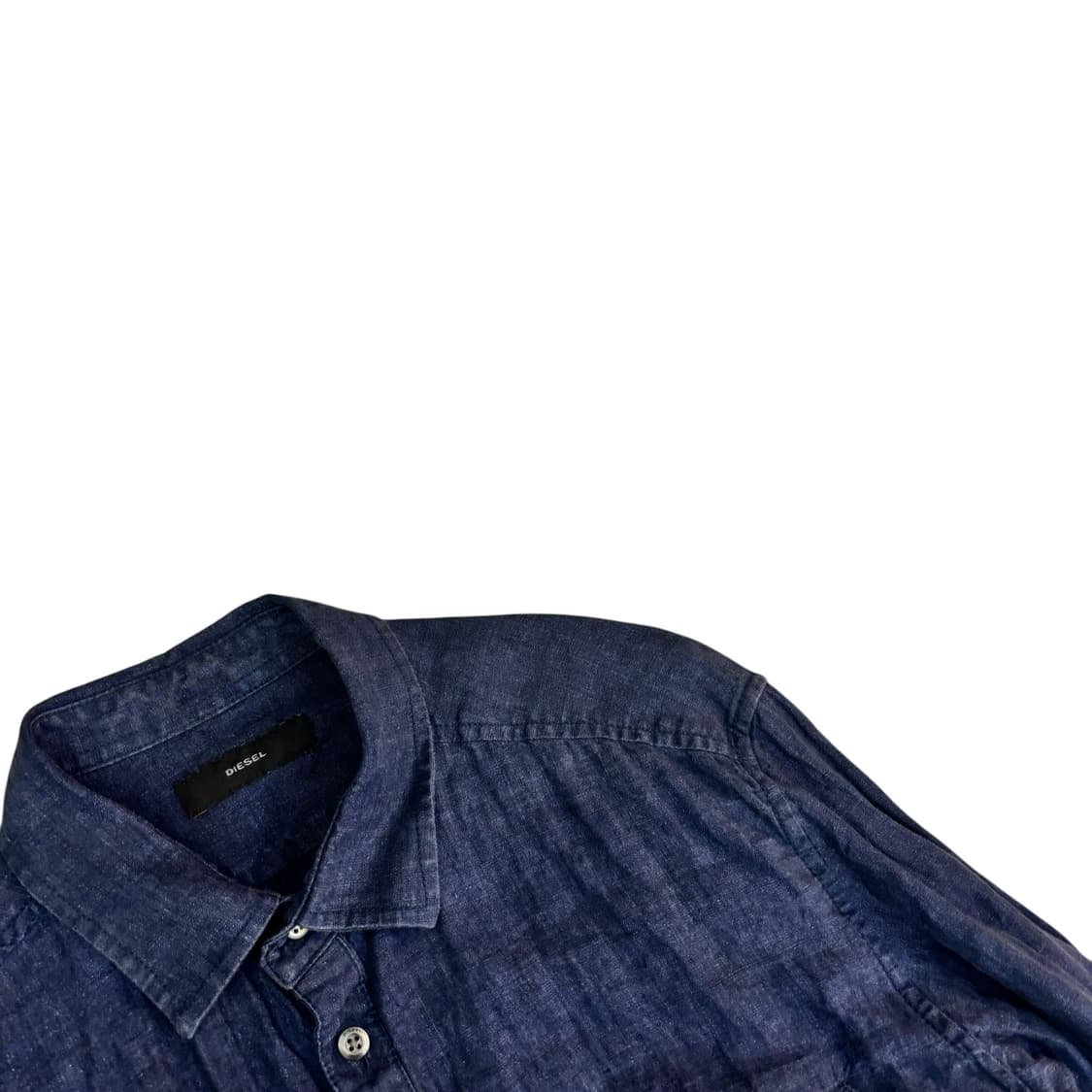 디젤 네이비 린넨 셔츠 상품이미지3