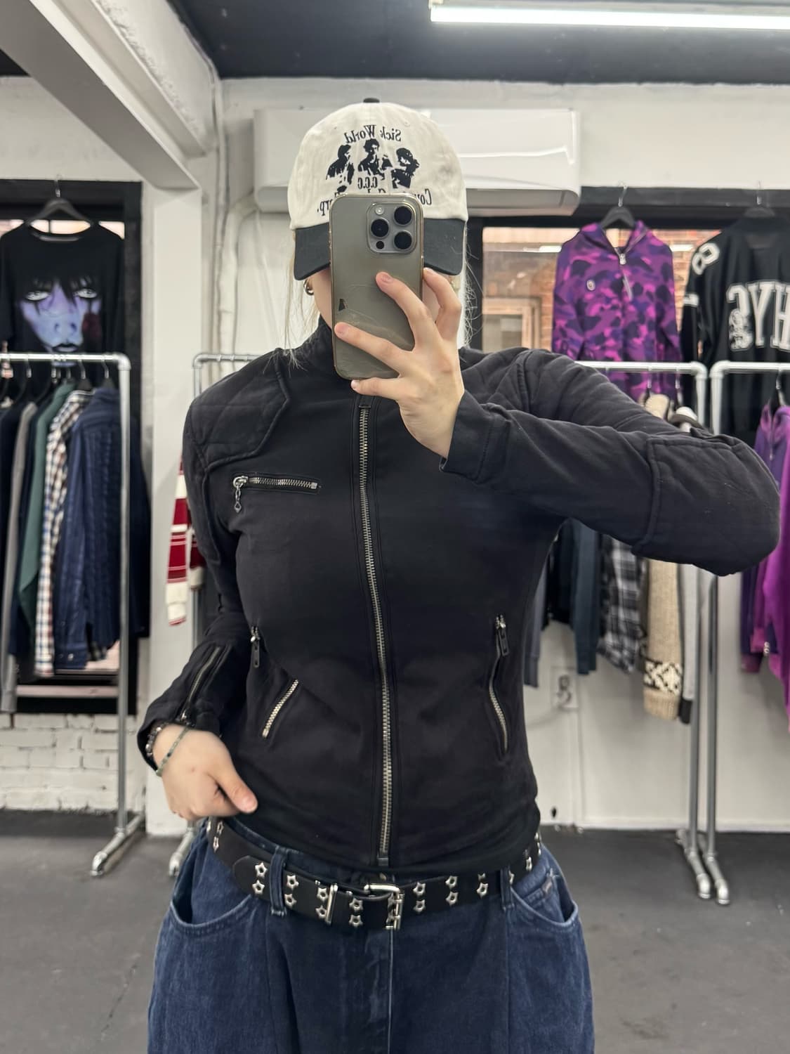 폴로 랄프로렌 피그먼트 코튼 바이커 자켓 상품이미지1