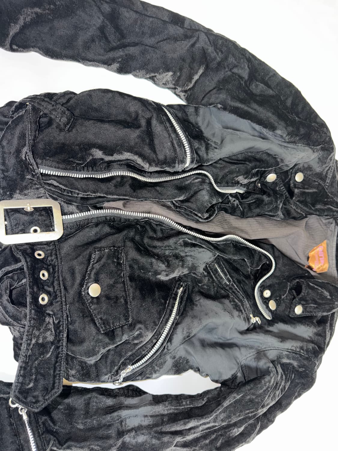 준야와타나베 축융 벨벳 쉬폰 재킷 상품이미지2