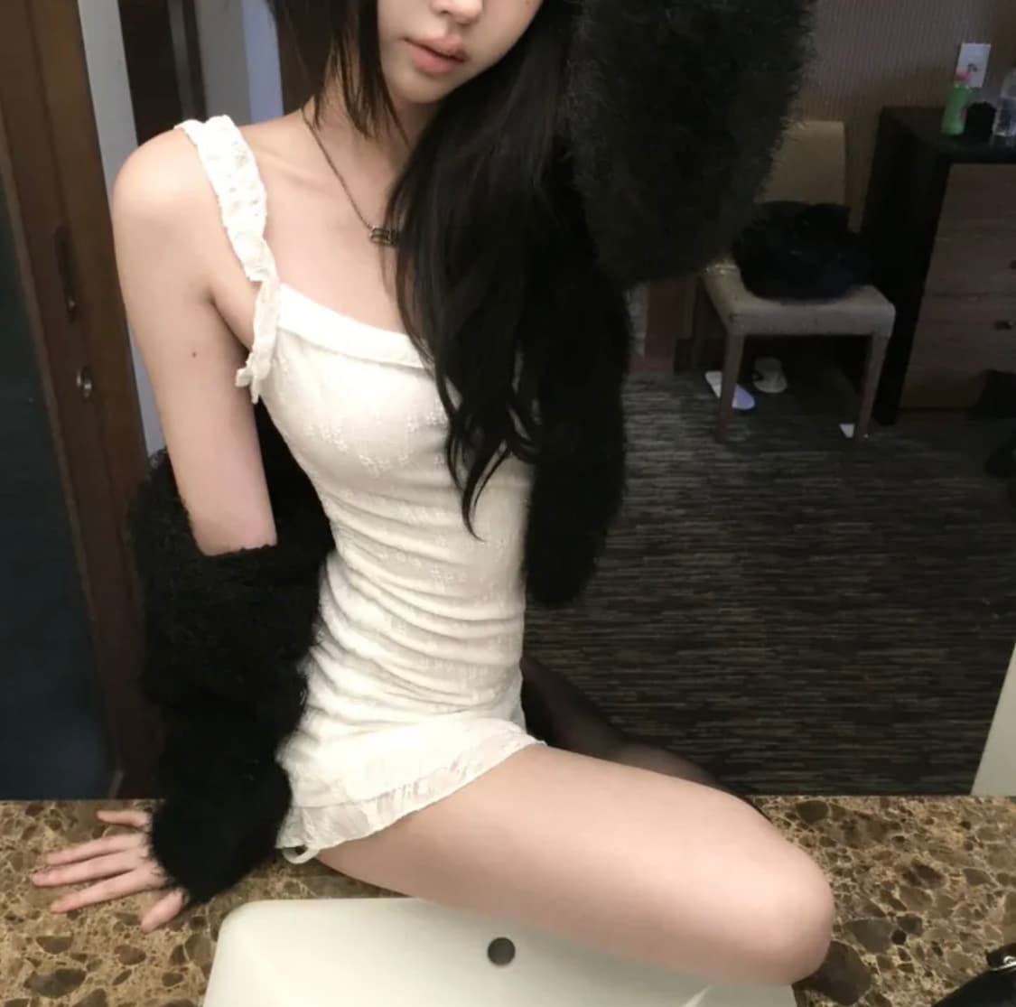  Selectsoe Pony cardigan ops set up 상품이미지1