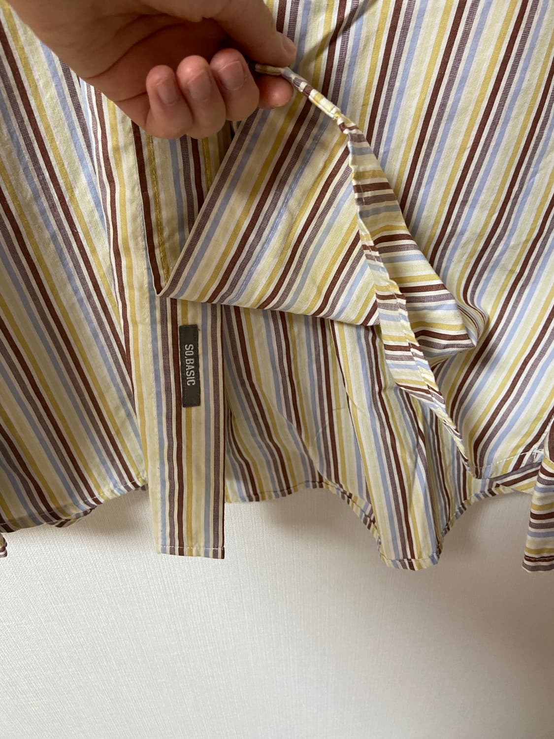 빈티지 스트라이프 오버핏셔츠 상품이미지6