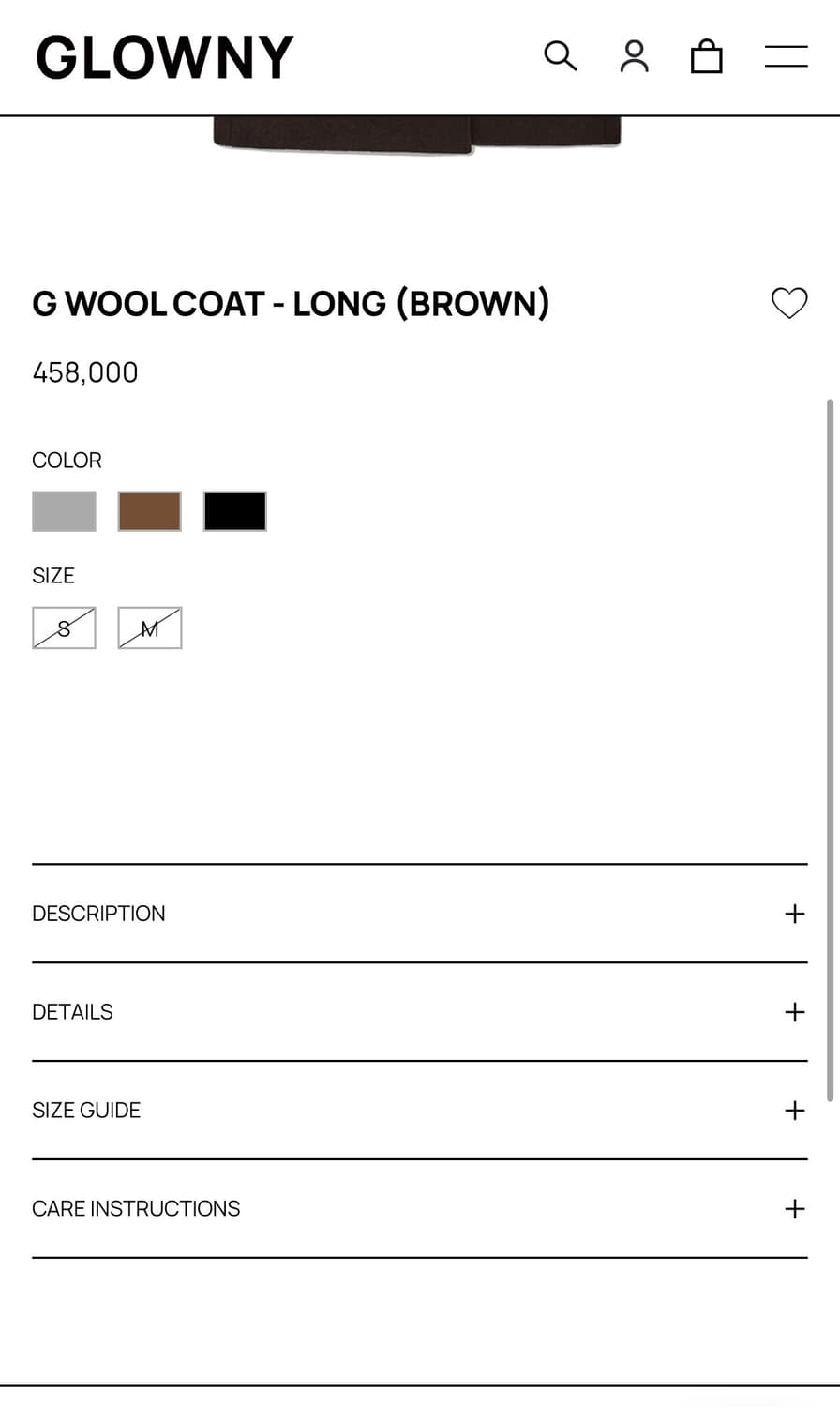 글로니 G wool 코트 브라운 (glowny coat) 상품이미지4