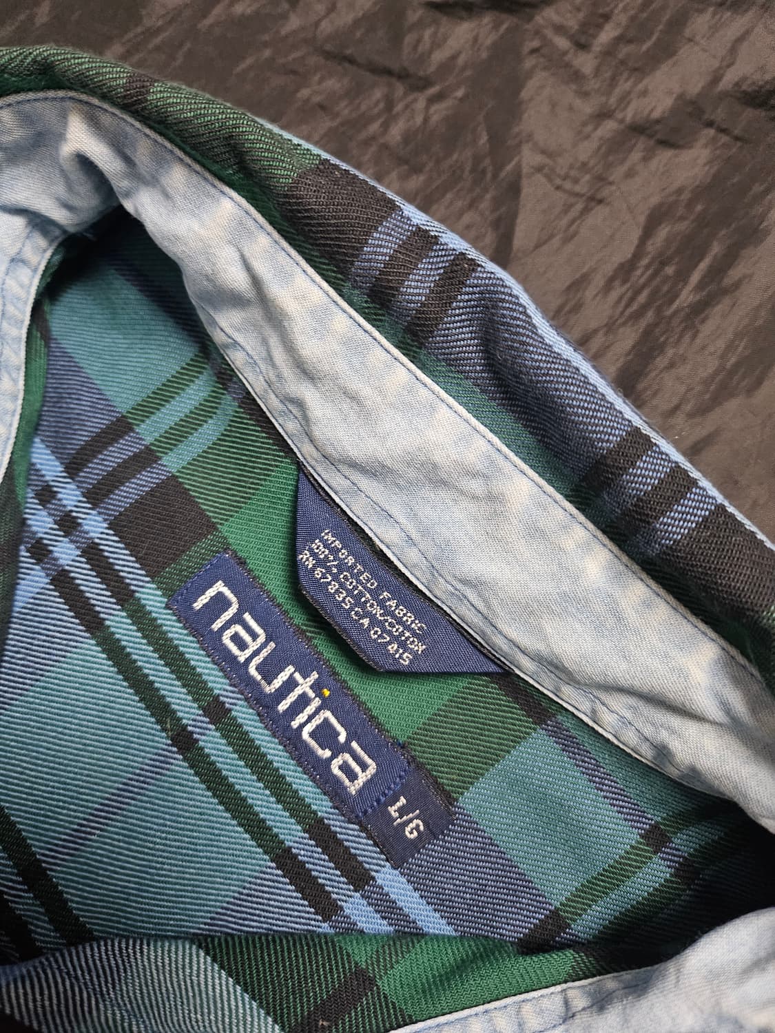 노티카 90s 빈티지 체크 셔츠 L 상품이미지3