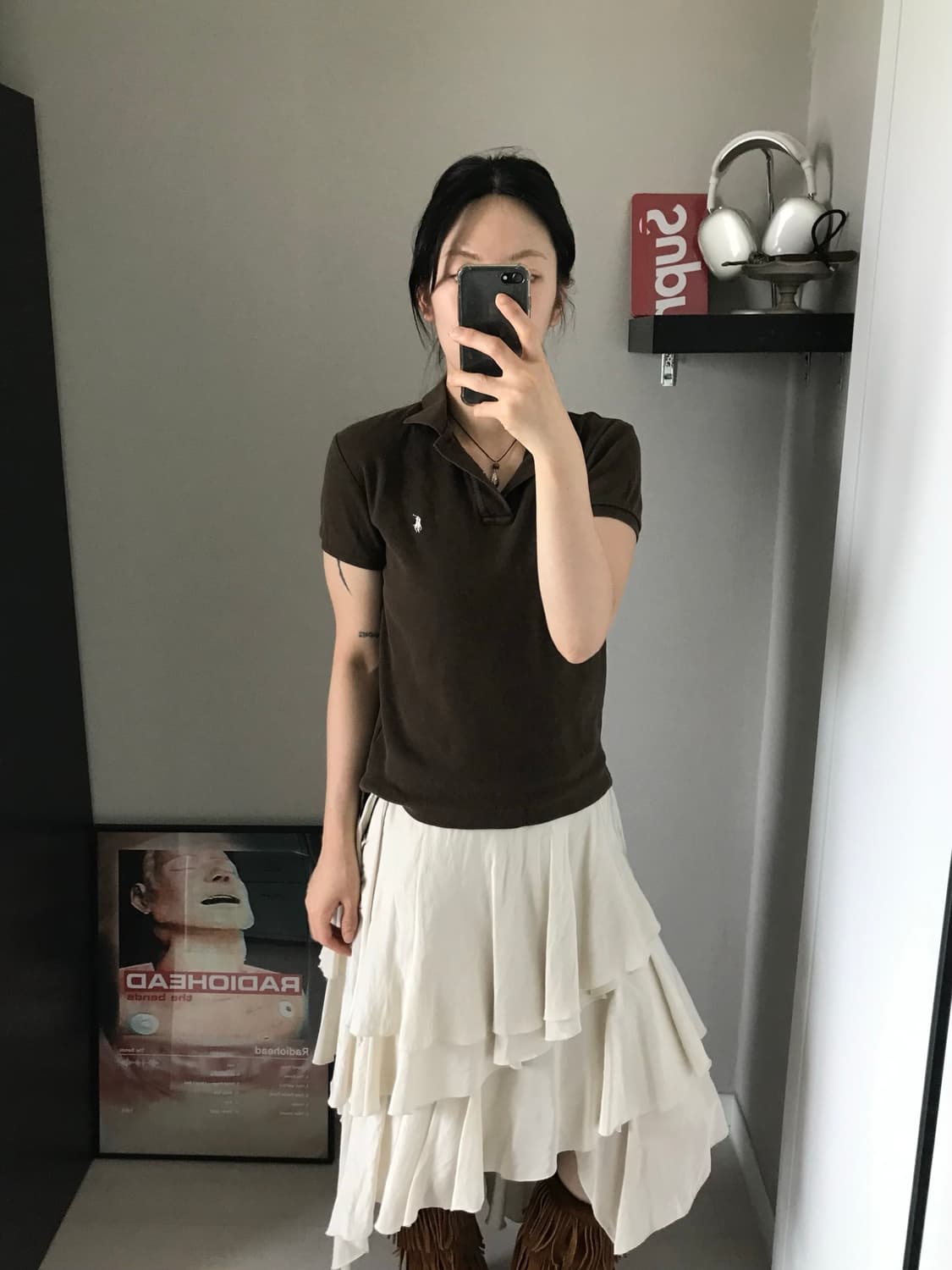 폴로 랄프로렌 포니로고 브라운 카라티 상품이미지3
