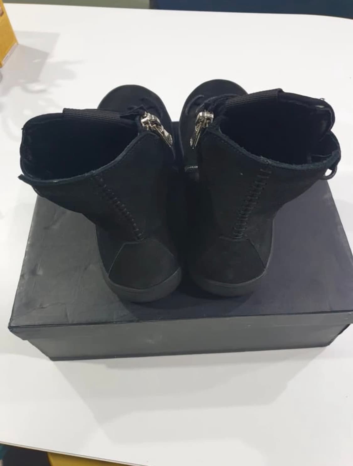 릭오웬스깔 사선 스트링 레더 하이탑 아티잔 39size 상품이미지4